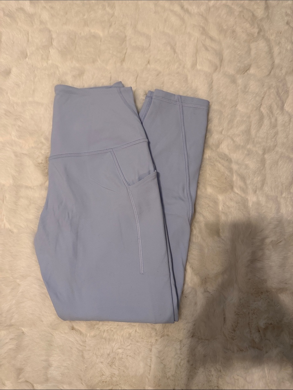 lululemon athletica Pastel Blue Leggings with Side Pocket